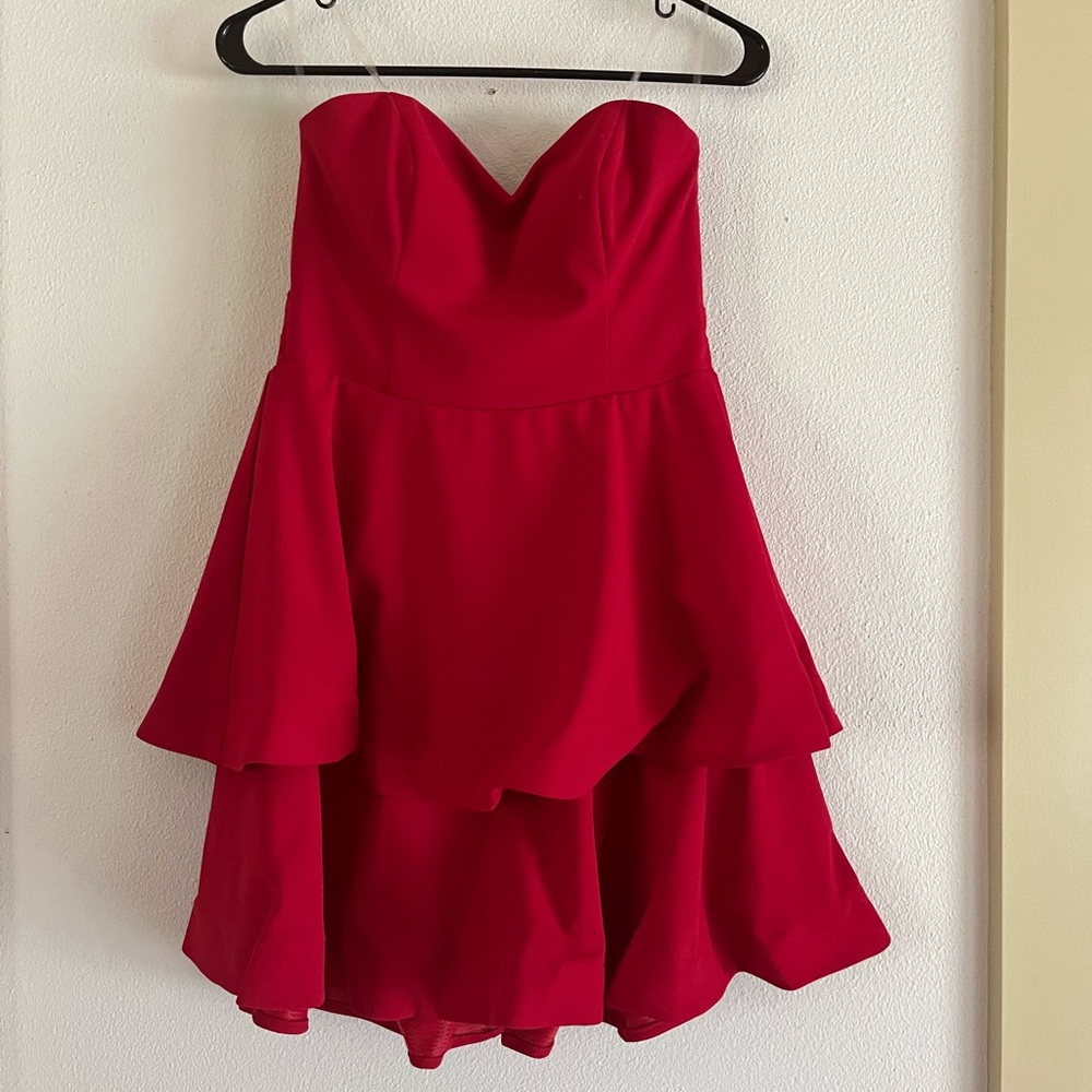 Strapless Red Mini - image 1